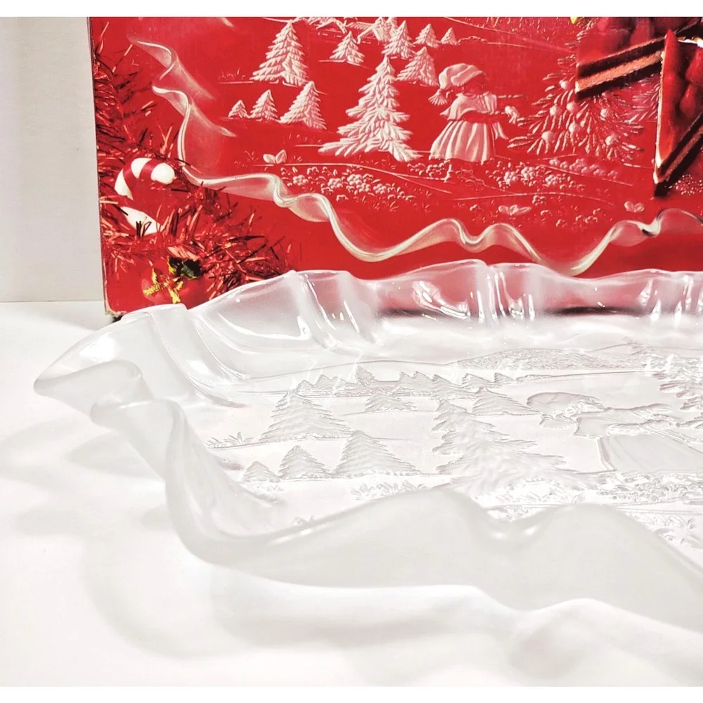 Mikasa Oval Canape Platter Germany Glass Crystal 17.25